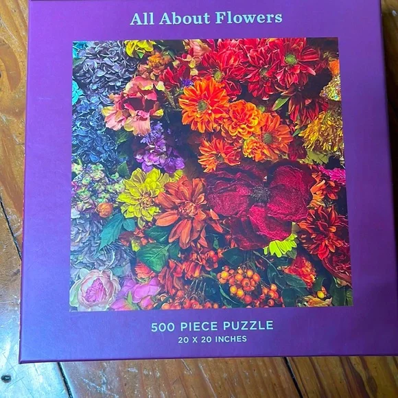 500 piece puzzle of flowers - Picture 1 of 3